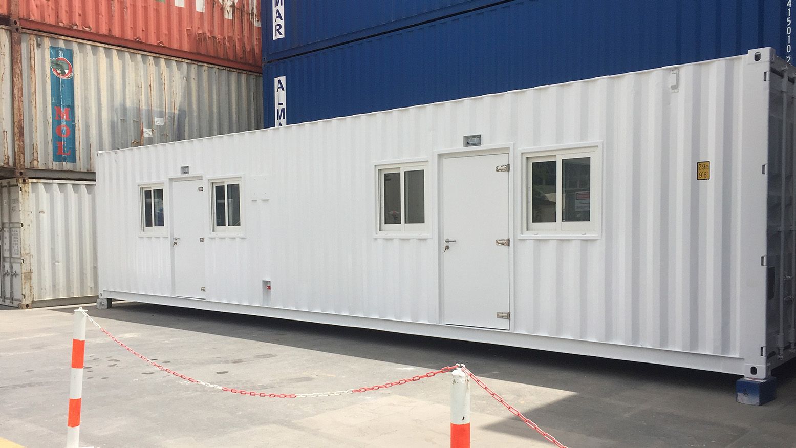 Modular shipping container staff accommodation MFC Concepts